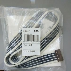 New Stripe belt, boys size 4 to 7